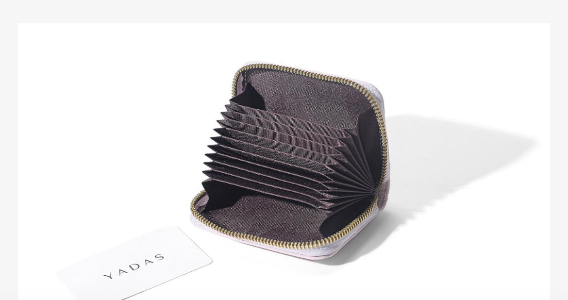 PU Leather pastel Card Holder Wallet