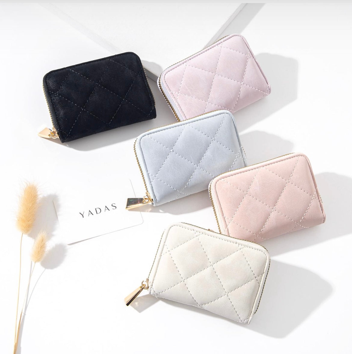 PU Leather pastel Card Holder Wallet