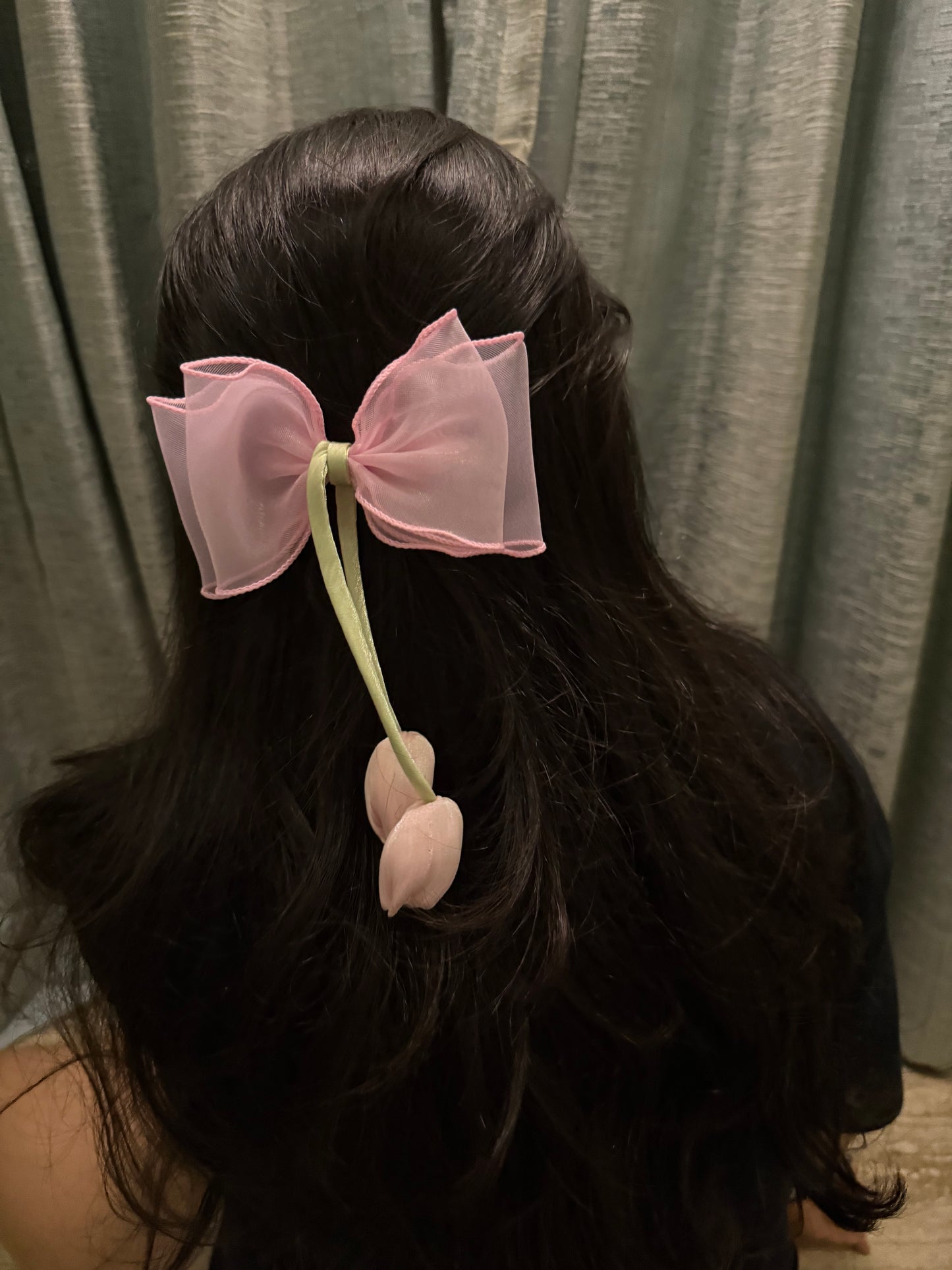 Tulip Bloom Bow clip – Pastel Elegance Collection